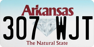 AR license plate 307WJT
