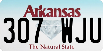 AR license plate 307WJU
