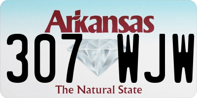 AR license plate 307WJW