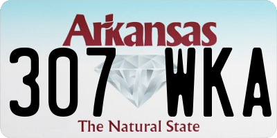 AR license plate 307WKA