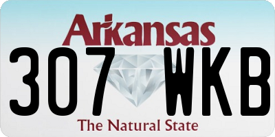 AR license plate 307WKB