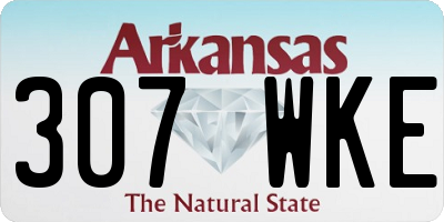 AR license plate 307WKE