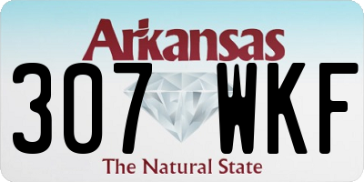 AR license plate 307WKF