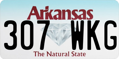 AR license plate 307WKG