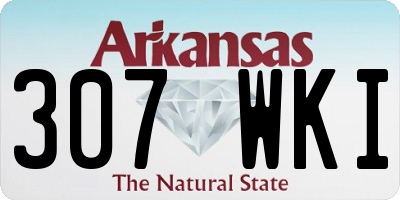 AR license plate 307WKI