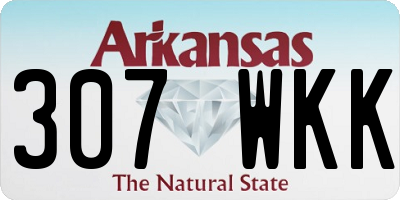 AR license plate 307WKK