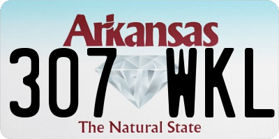 AR license plate 307WKL