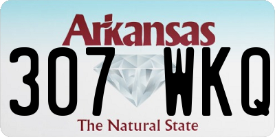 AR license plate 307WKQ