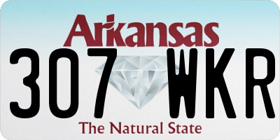 AR license plate 307WKR