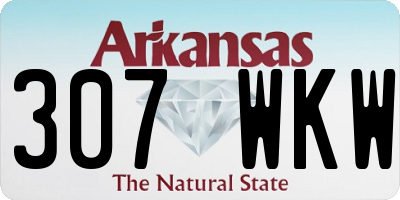 AR license plate 307WKW