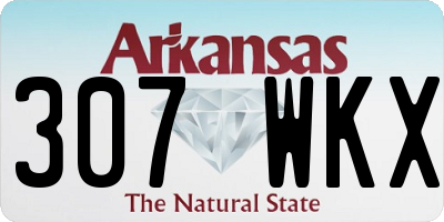 AR license plate 307WKX