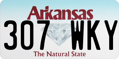 AR license plate 307WKY