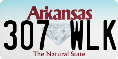 AR license plate 307WLK