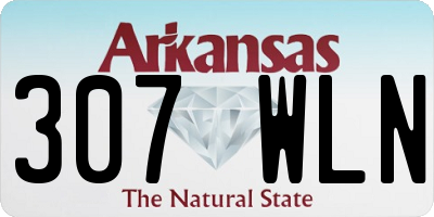 AR license plate 307WLN