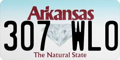 AR license plate 307WLO