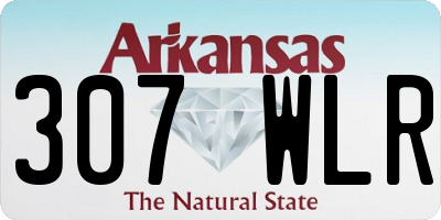 AR license plate 307WLR