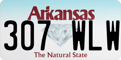 AR license plate 307WLW