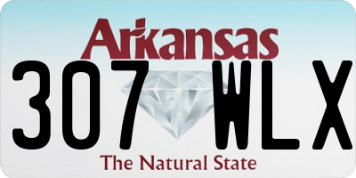 AR license plate 307WLX
