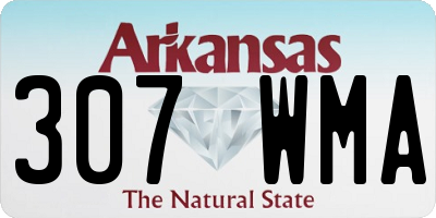 AR license plate 307WMA