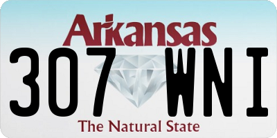 AR license plate 307WNI