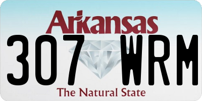 AR license plate 307WRM