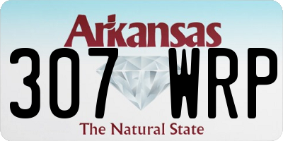 AR license plate 307WRP