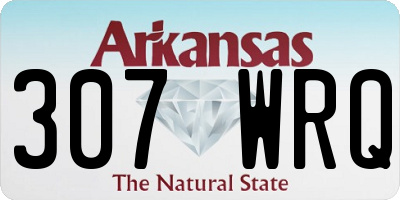 AR license plate 307WRQ