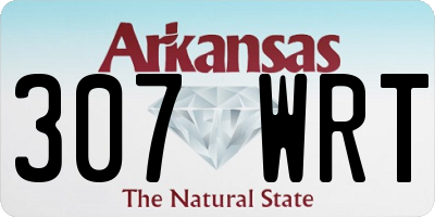 AR license plate 307WRT