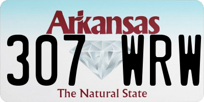 AR license plate 307WRW