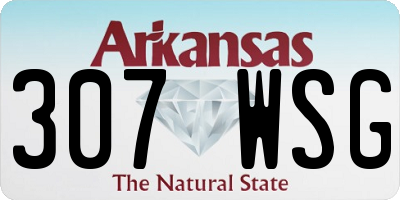 AR license plate 307WSG