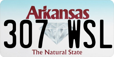 AR license plate 307WSL