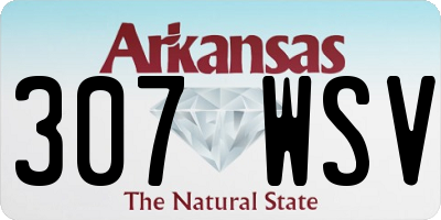 AR license plate 307WSV