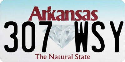 AR license plate 307WSY