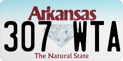 AR license plate 307WTA