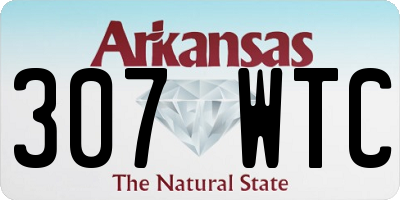 AR license plate 307WTC