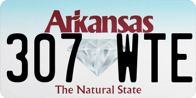 AR license plate 307WTE