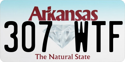 AR license plate 307WTF