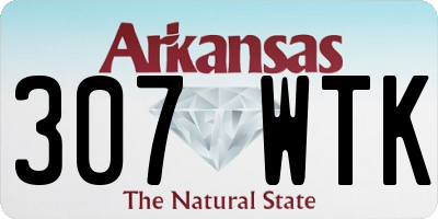 AR license plate 307WTK
