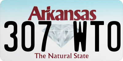 AR license plate 307WTO