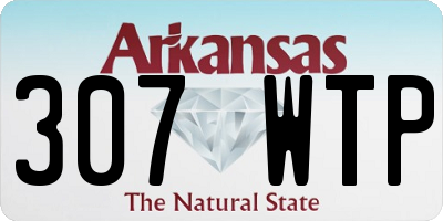 AR license plate 307WTP