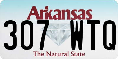 AR license plate 307WTQ