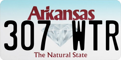AR license plate 307WTR