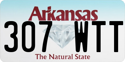 AR license plate 307WTT