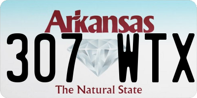 AR license plate 307WTX