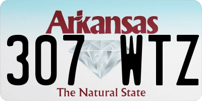AR license plate 307WTZ