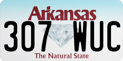 AR license plate 307WUC