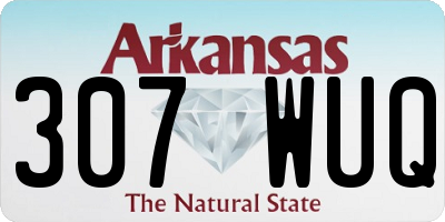 AR license plate 307WUQ