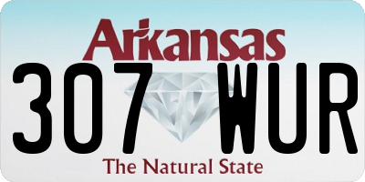 AR license plate 307WUR