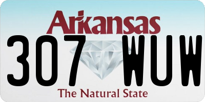 AR license plate 307WUW