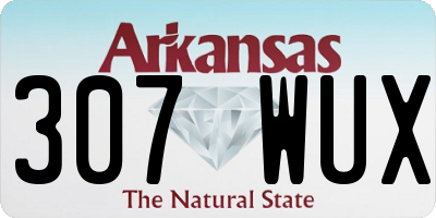 AR license plate 307WUX
